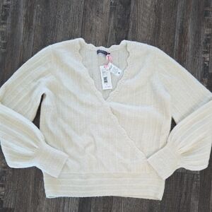 Vineyard Vines Wrap Sweater Color Marshmallow